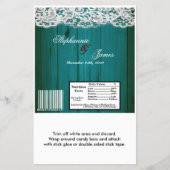 Hershey's Large Bar Wrapper verzweifeltes Aquamari Flyer (Vorne)