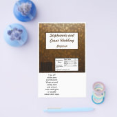 Hershey's Large Bar Wrapper Winter Brown / Stars Flyer (Einzeln)