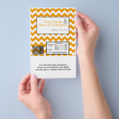 Hershey's Large Bar Wrapper Yellow Gray Zickzack Flyer (Handgriff)