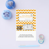 Hershey's Large Bar Wrapper Yellow Gray Zickzack Flyer (Einzeln)