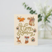 Herstbild Geburtstag Postkarte (Stehend Vorderseite)