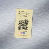 Herstellen einer Verbindung mit dem QR-Code Facebo Magnetische Visitenkarte (Beispiel)