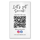 Herstellen einer Verbindung mit dem QR-Code Facebo Magnetische Visitenkarte (Vorderseite Vertikal)