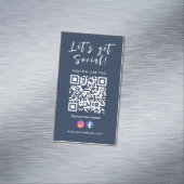 Herstellen einer Verbindung mit dem QR-Code Facebo Magnetische Visitenkarte (Beispiel)