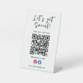 Herstellen einer Verbindung mit dem QR-Code Facebo Sockelschild (Vorderseite)
