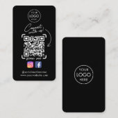 Herstellen einer Verbindung mit unserem Black Inst Visitenkarte (Vorne/Hinten)