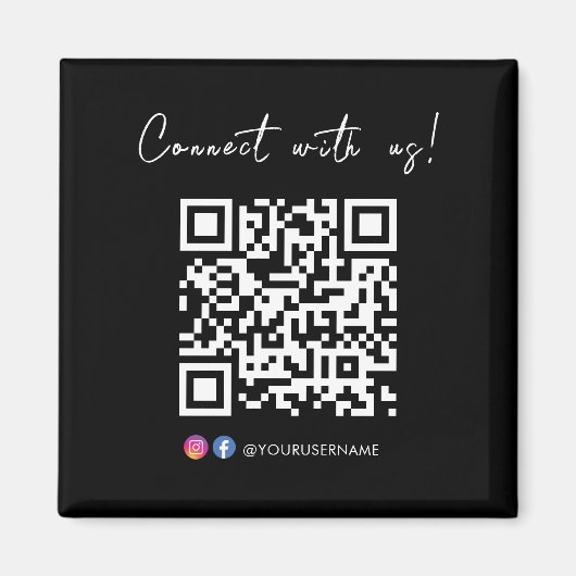 Herstellen einer Verbindung mit unserem Facebook I Magnet (Vorne)