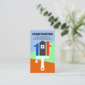 Hersteller von Paint-Malerei in Creative House Visitenkarte (Stehend Vorderseite)