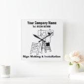 Hersteller von Signalen für Herstellung und Instal Quadratische Wanduhr (Zuhause)