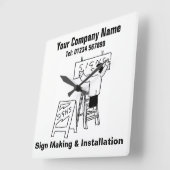 Hersteller von Signalen für Herstellung und Instal Quadratische Wanduhr (Winkel)