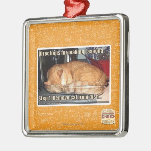 Herstellung der Lasagne Silbernes Ornament (Links)