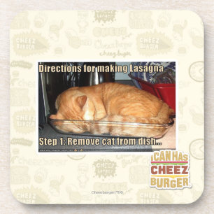 Herstellung der Lasagne Untersetzer