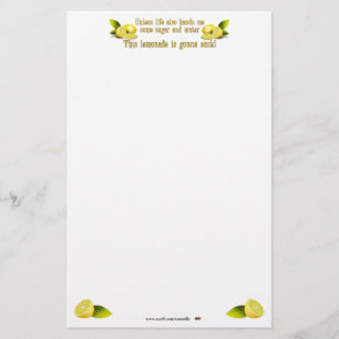 Herstellung der Limonade Briefpapier