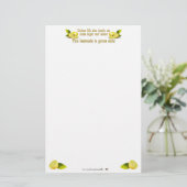 Herstellung der Limonade Briefpapier (Stehend Vorderseite)