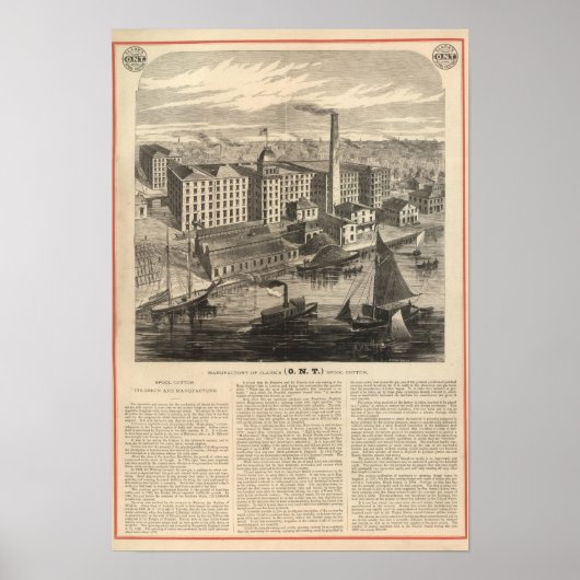 Herstellung der ONT-Baumwolle von Clark Poster (Vorne)