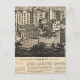 Herstellung der ONT-Baumwolle von Clark Postkarte