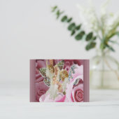 Herstellung der Rosen-Halsketten Visitenkarte (Stehend Vorderseite)