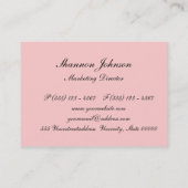 Herstellung der Rosen-Halsketten Visitenkarte (Rückseite)