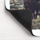 Herstellung des Heus mit Pferden Mousepad (Ecke)