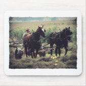 Herstellung des Heus mit Pferden Mousepad (Vorne)