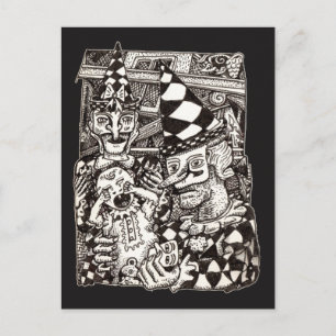 Herstellung des Mannes von Brian Benson Postkarte