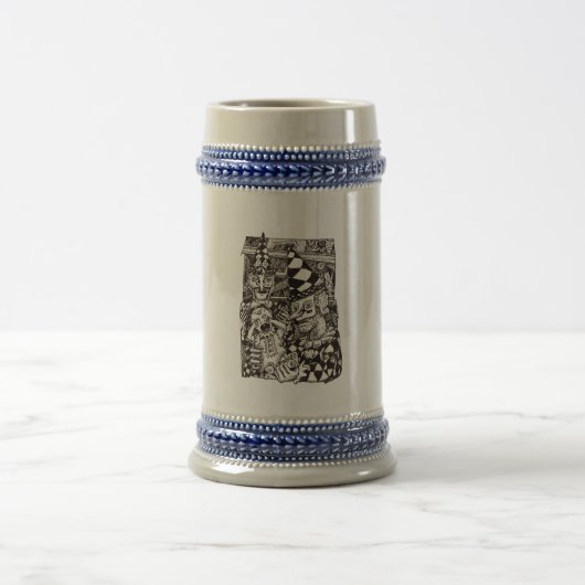 Herstellung des Mannes, von Brian Benson, stein Bierglas (Mittel)