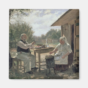 Herstellung des Staus, 1876 Magnet