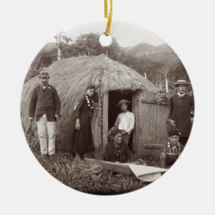 Herstellung Tappa, ein gebürtiger Stoff, c.1875 Keramikornament