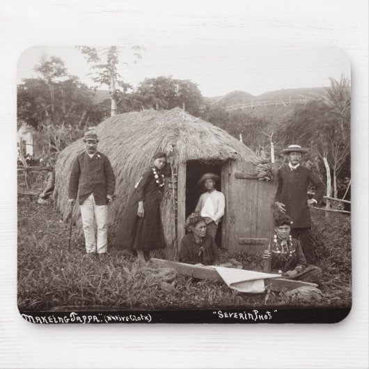 Herstellung Tappa, ein gebürtiger Stoff, c.1875 Mousepad (Vorne)