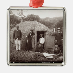 Herstellung Tappa, ein gebürtiger Stoff, c.1875 Ornament Aus Metall