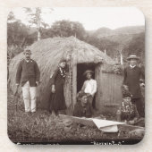 Herstellung Tappa, ein gebürtiger Stoff, c.1875 Untersetzer (Vorderseite)