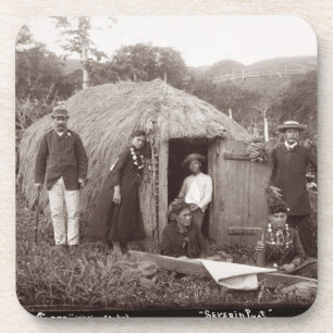 Herstellung Tappa, ein gebürtiger Stoff, c.1875 Untersetzer