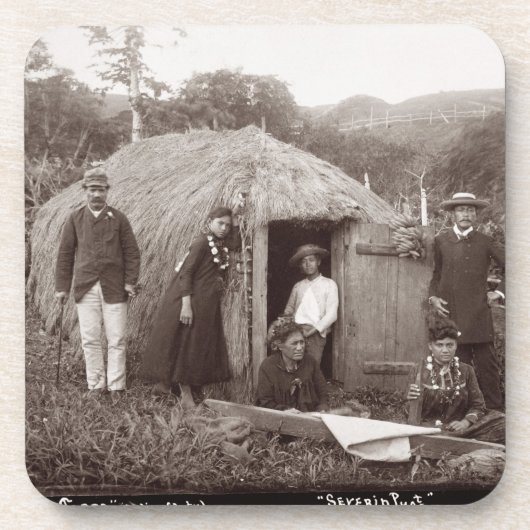 Herstellung Tappa, ein gebürtiger Stoff, c.1875 Untersetzer (Vorderseite)