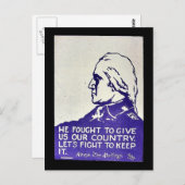 Herstellung und Zurückweisung von Grundrechten Postkarte (Vorne/Hinten)