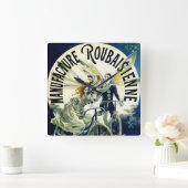 Herstellung von Fahrrädern für Roubaisienne Quadratische Wanduhr (Zuhause)