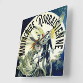 Herstellung von Fahrrädern für Roubaisienne Quadratische Wanduhr (Winkel)