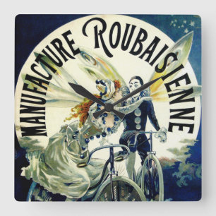 Herstellung von Fahrrädern für Roubaisienne Quadratische Wanduhr