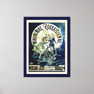 Herstellung von Fahrrädern Roubaisienne Leinwanddruck