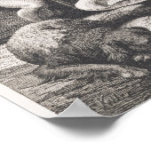 Herstellung von Kautschuk in Indien Poster (Ecke)