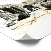 Herstellung von Motor und Eisen Poster (Ecke)