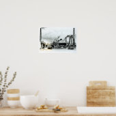 Herstellung von Motor und Eisen Poster (Küche)