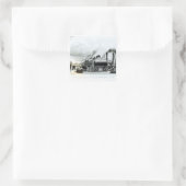 Herstellung von Motor und Eisen Quadratischer Aufkleber (Tasche)