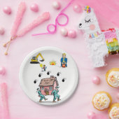 Herstellung von Tellern Pappteller (Party)