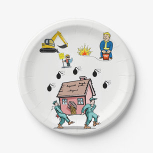 Herstellung von Tellern Pappteller