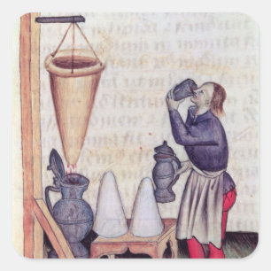Herstellung von Zuckersirup aus "Tractatus de Herb Quadratischer Aufkleber