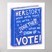 HERSTORY wird sich nicht schreiben - kommen Sie zu Poster (Vorne)