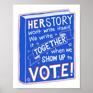 HERSTORY wird sich nicht schreiben - kommen Sie zu Poster