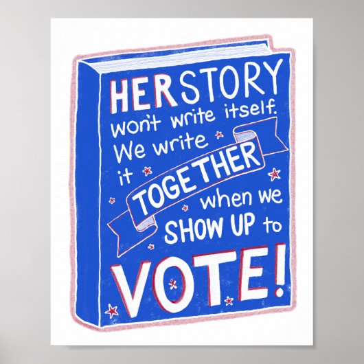 HERSTORY wird sich nicht schreiben - kommen Sie zu Poster (Vorne)