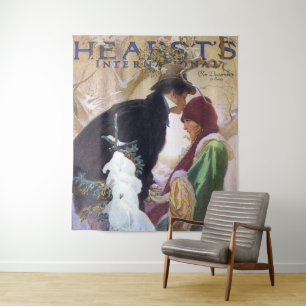 Herst's International Cover, Alphonse Mucha Wandteppich