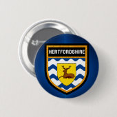 Hertfordshire-Flagge Button (Vorne & Hinten)